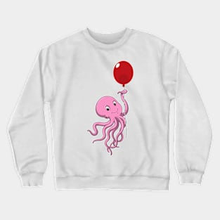 Octopus with Balloon Crewneck Sweatshirt